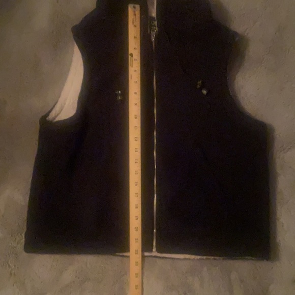 Vintage Pre-owned Coaco New York Black/Cream Women’s Fleece Vest-Size Medium - Picture 7 of 9